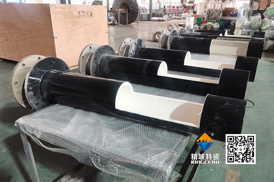 锂电正极资料粉体实力输送管路-等静压K95耐磨陶瓷进料管
